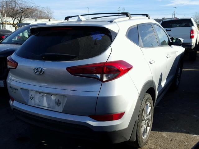 KM8J33A47HU367444 - 2017 HYUNDAI TUCSON LIM SILVER photo 4