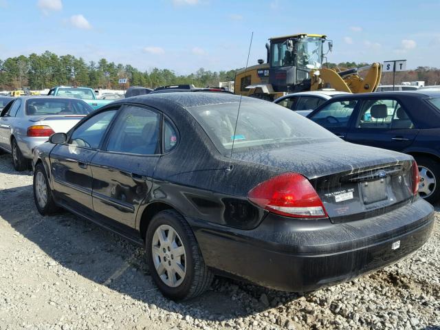 1FAHP53U35A167700 - 2005 FORD TAURUS SE BLACK photo 3