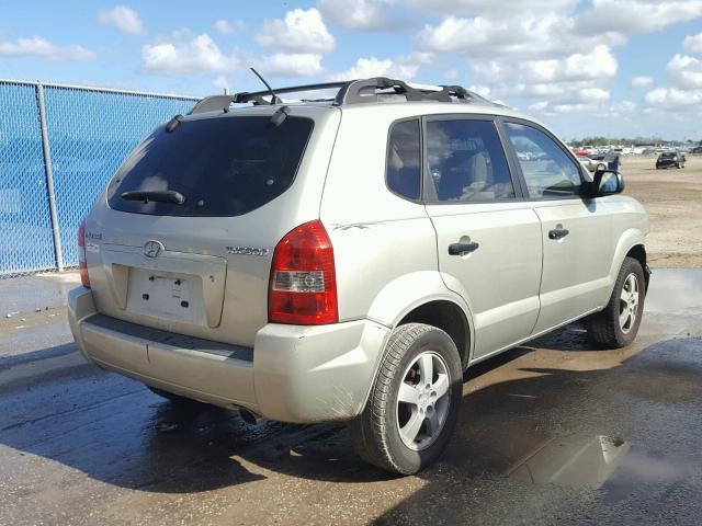 KM8JM12B36U279535 - 2006 HYUNDAI TUCSON GL TAN photo 4