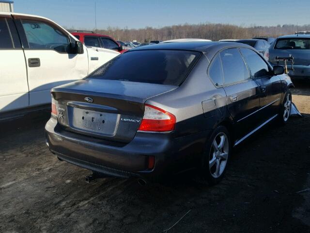 4S3BL626697227508 - 2009 SUBARU LEGACY 2.5 GRAY photo 4