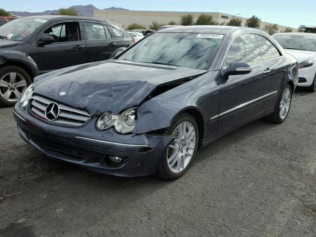 WDBTJ56H28F243367 - 2008 MERCEDES-BENZ CLK 350 CHARCOAL photo 2