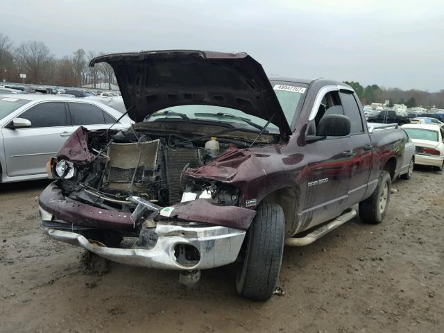 1D7HA18D24J131076 - 2004 DODGE RAM 1500 S BURGUNDY photo 2