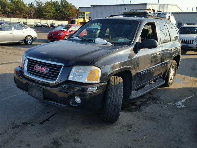 1GKDT13S822133323 - 2002 GMC ENVOY BLACK photo 2