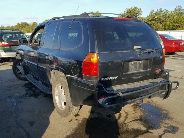 1GKDT13S822133323 - 2002 GMC ENVOY BLACK photo 3