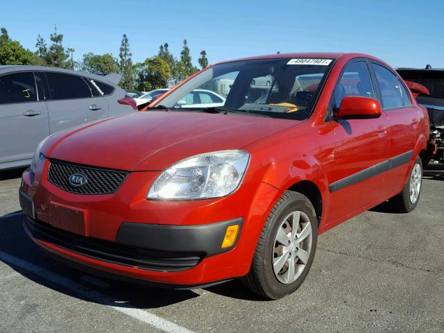 KNADE223596550999 - 2009 KIA RIO BASE ORANGE photo 2