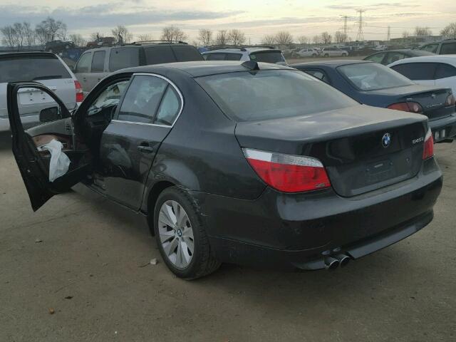 WBANB33585CN63616 - 2005 BMW 545 I BLACK photo 3