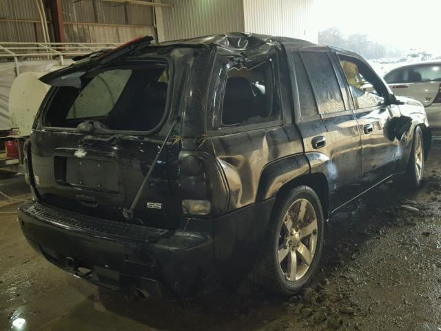 1GNES13H362278323 - 2006 CHEVROLET TRAILBLAZE BLACK photo 4