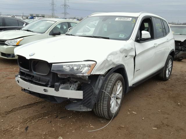 5UXWX9C56G0D71144 - 2016 BMW X3 XDRIVE2 WHITE photo 2