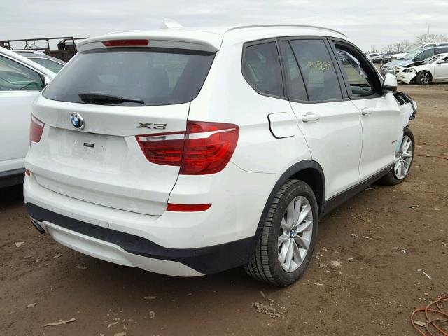 5UXWX9C56G0D71144 - 2016 BMW X3 XDRIVE2 WHITE photo 4