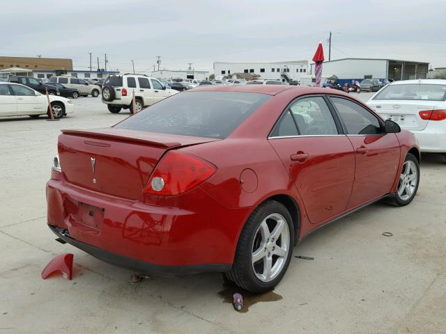 1G2ZG58N674120537 - 2007 PONTIAC G6 BASE RED photo 4