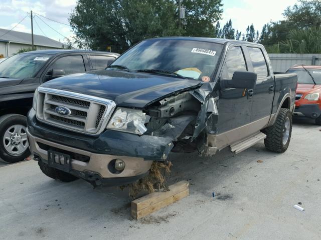 1FTPW14V86KD53141 - 2006 FORD F150 SUPER GREEN photo 2