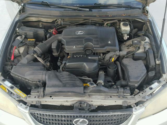 JTHBD192230066771 - 2003 LEXUS IS 300 SILVER photo 7