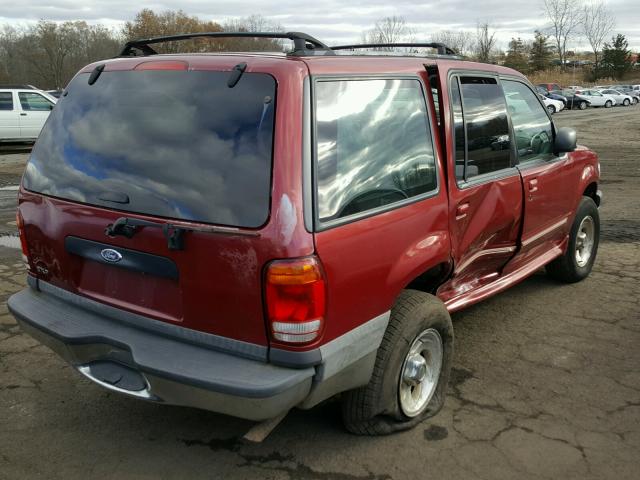 1FMZU73E2YZB49167 - 2000 FORD EXPLORER X RED photo 4