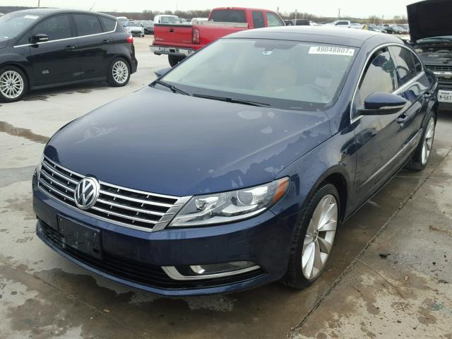 WVWHU7AN1DE501241 - 2013 VOLKSWAGEN CC LUXURY BLUE photo 2