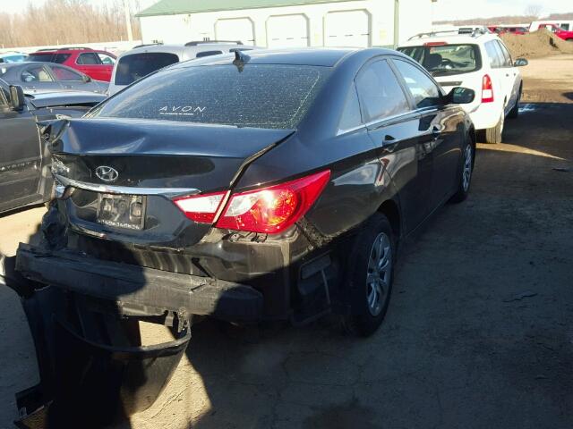 5NPEB4AC7BH028741 - 2011 HYUNDAI SONATA GLS BLACK photo 4