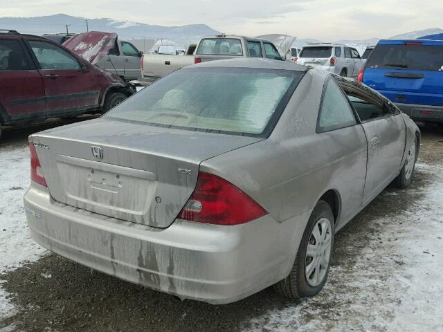 1HGEM22913L009134 - 2003 HONDA CIVIC EX BEIGE photo 4