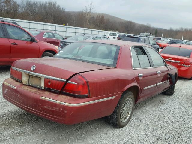 2MEFM74W2XX638069 - 1999 MERCURY GRAND MARQ MAROON photo 4