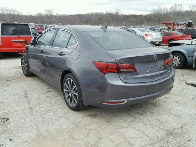 19UUB3F54HA001532 - 2017 ACURA TLX TECH GRAY photo 3