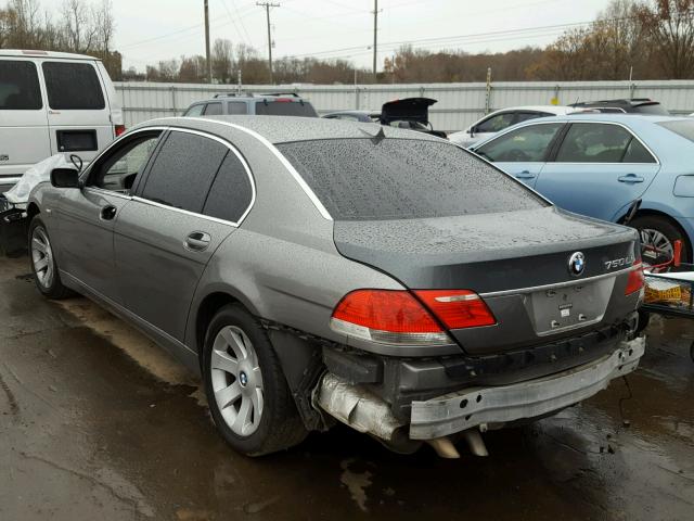 WBAHN83506DT26972 - 2006 BMW 750 LI GRAY photo 3