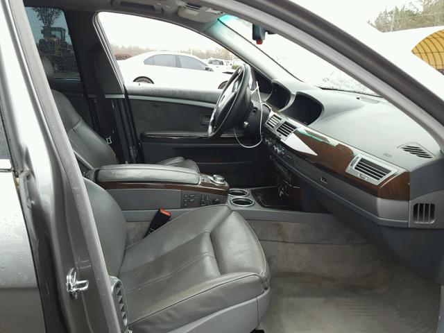 WBAHN83506DT26972 - 2006 BMW 750 LI GRAY photo 5