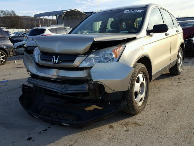 3CZRE38399G701079 - 2009 HONDA CR-V LX GOLD photo 2