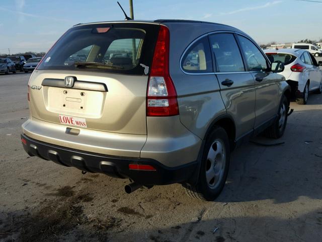 3CZRE38399G701079 - 2009 HONDA CR-V LX GOLD photo 4