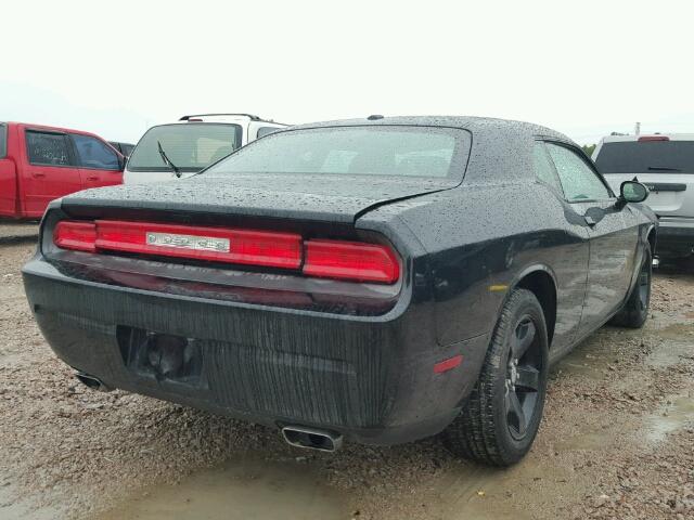 2C3CDYAG7EH213370 - 2014 DODGE CHALLENGER BLACK photo 4