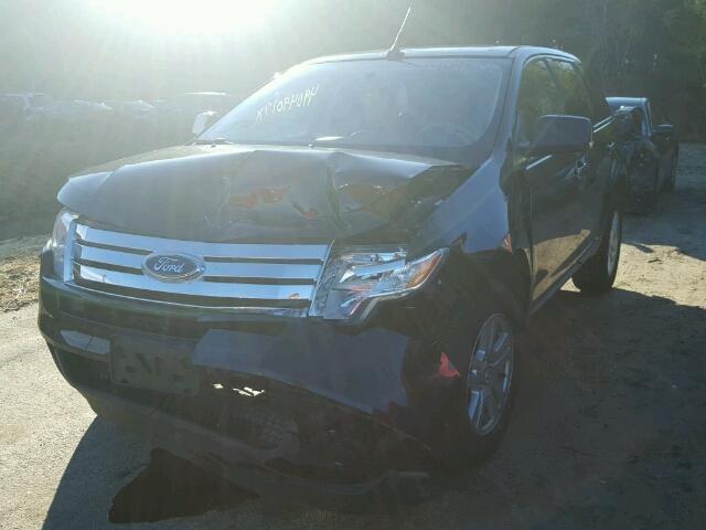 2FMDK48C48BB03073 - 2008 FORD EDGE SEL BLACK photo 2