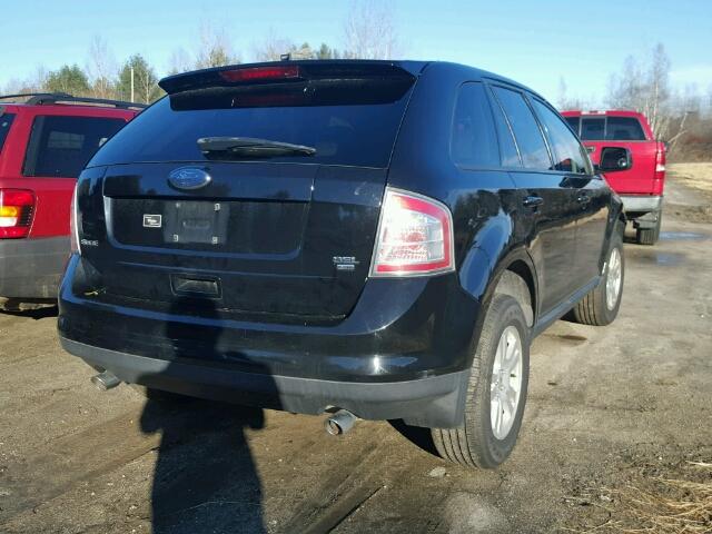 2FMDK48C48BB03073 - 2008 FORD EDGE SEL BLACK photo 4