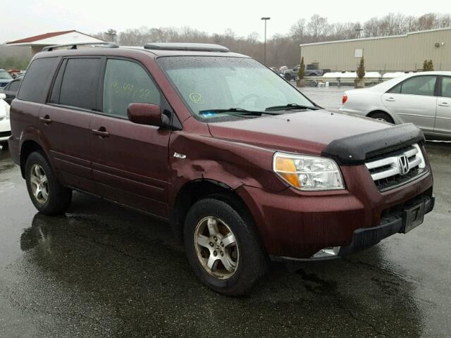 5FNYF18537B028913 - 2007 HONDA PILOT EXL PURPLE photo 1