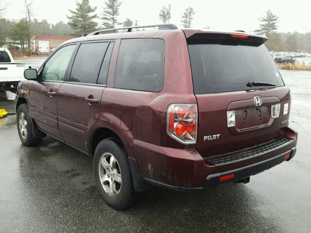 5FNYF18537B028913 - 2007 HONDA PILOT EXL PURPLE photo 3