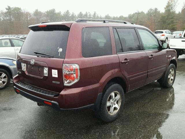 5FNYF18537B028913 - 2007 HONDA PILOT EXL PURPLE photo 4