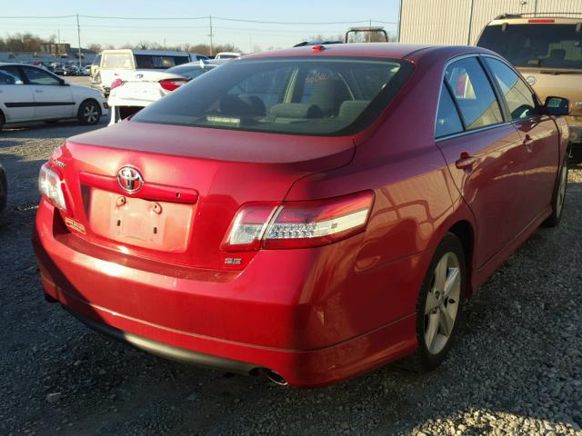 4T1BF3EK0AU064368 - 2010 TOYOTA CAMRY BASE RED photo 4