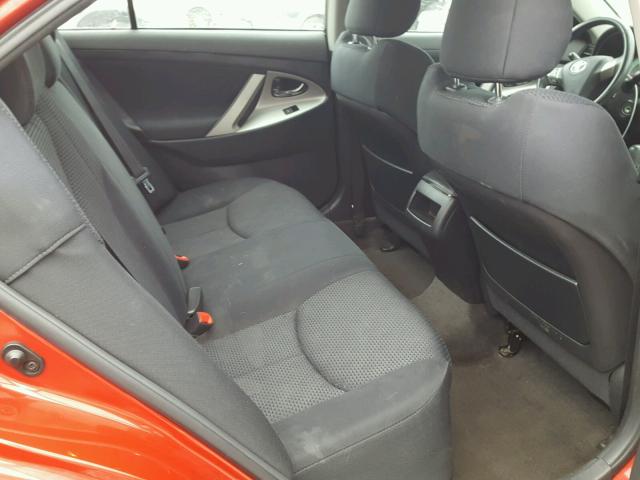 4T1BF3EK0AU064368 - 2010 TOYOTA CAMRY BASE წითელი ფოტო 6