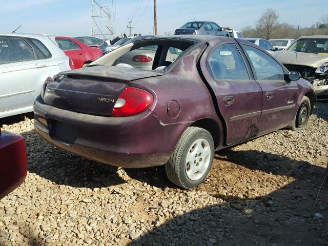 1P3ES46CXYD649785 - 2000 PLYMOUTH NEON BASE 紫色 照片 4