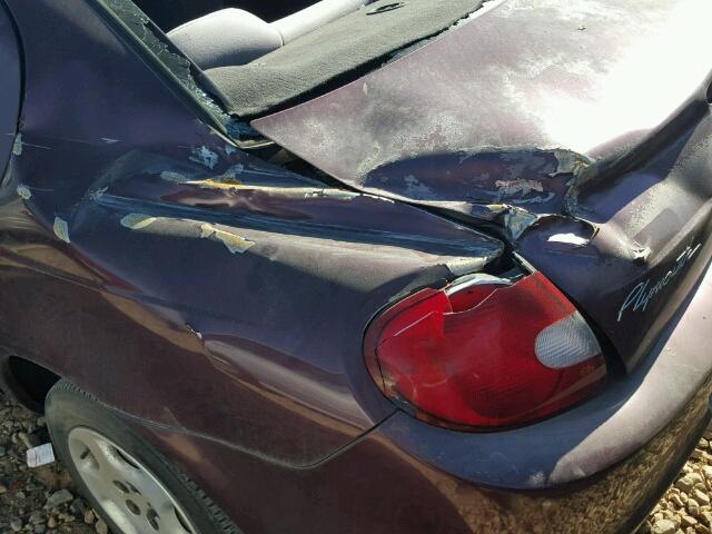 1P3ES46CXYD649785 - 2000 PLYMOUTH NEON BASE 紫色 照片 9