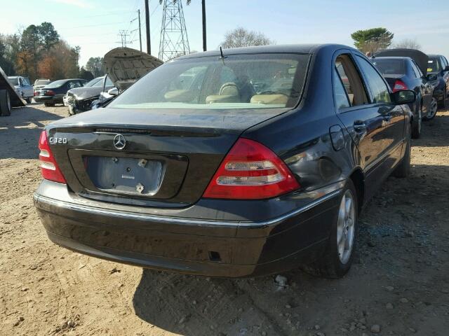 WDBRF64J63F298212 - 2003 MERCEDES-BENZ C 320 BLACK photo 4