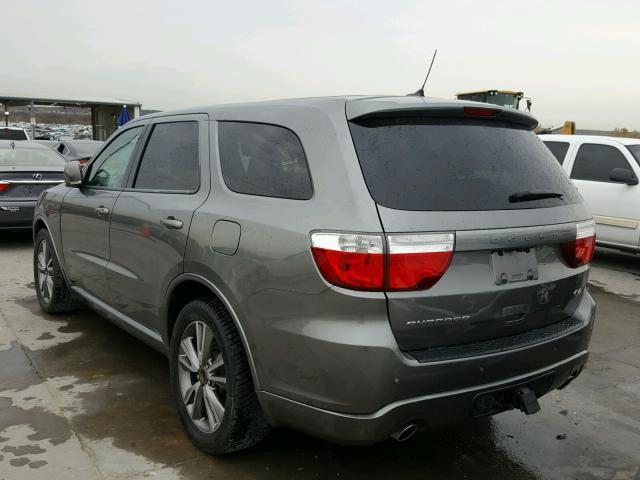 1C4SDHCT8DC538743 - 2013 DODGE DURANGO R/ GRAY photo 3