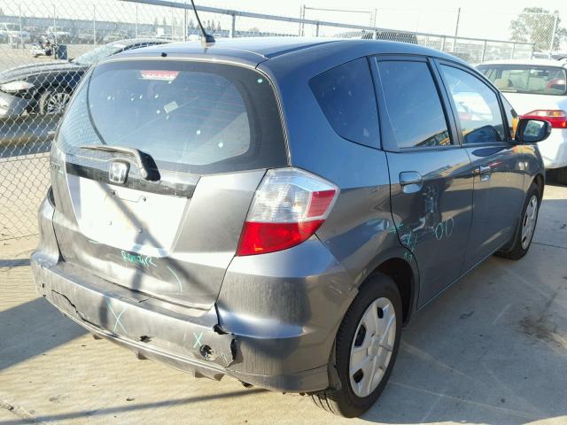 JHMGE8H31DC032701 - 2013 HONDA FIT GRAY photo 4