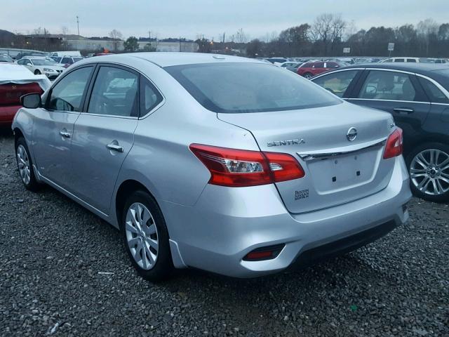 3N1AB7AP7GY228356 - 2016 NISSAN SENTRA S SILVER photo 3