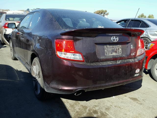 JTKJF5C72B3001752 - 2011 TOYOTA SCION TC 紫色 照片 3