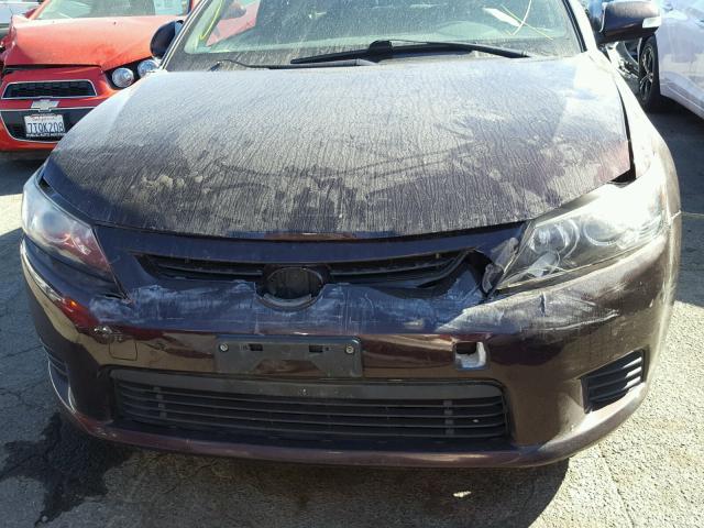 JTKJF5C72B3001752 - 2011 TOYOTA SCION TC 紫色 照片 9