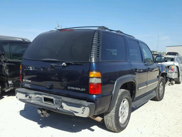 1GNEC13TX5R185953 - 2005 CHEVROLET TAHOE C150 BLUE photo 4