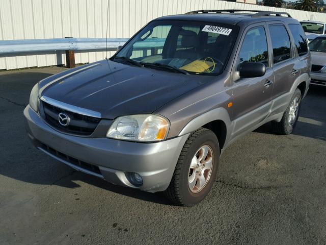 4F2YU08122KM60112 - 2002 MAZDA TRIBUTE LX GRAY photo 2