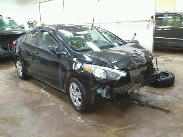 KNAFK4A61F5393417 - 2015 KIA FORTE LX BLACK photo 1