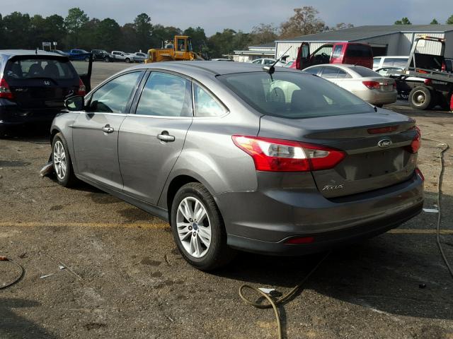 1FAHP3H21CL324640 - 2012 FORD FOCUS SEL GRAY photo 3