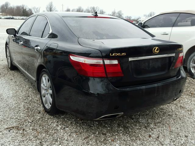 JTHBL46F975002098 - 2007 LEXUS LS 460 BLACK photo 3