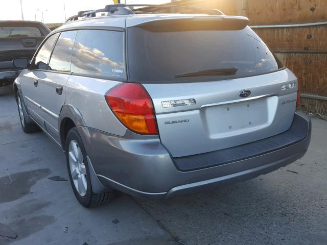 4S4BP61C167344237 - 2006 SUBARU LEGACY OUT SILVER photo 3