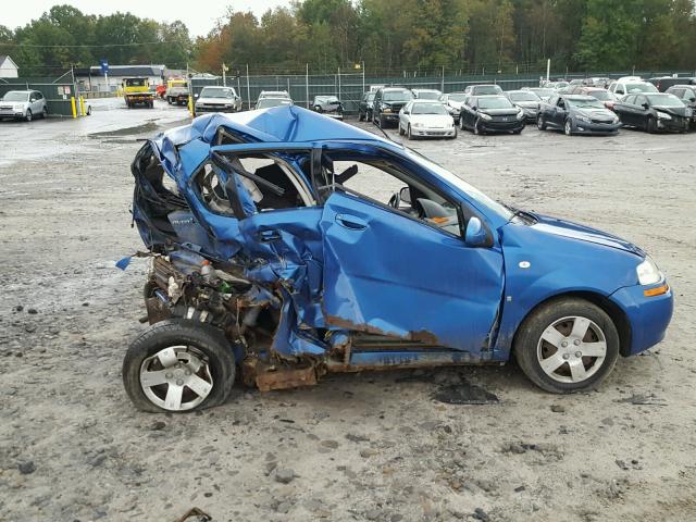 KL1TD66678B058307 - 2008 CHEVROLET AVEO BASE Көк фото 10