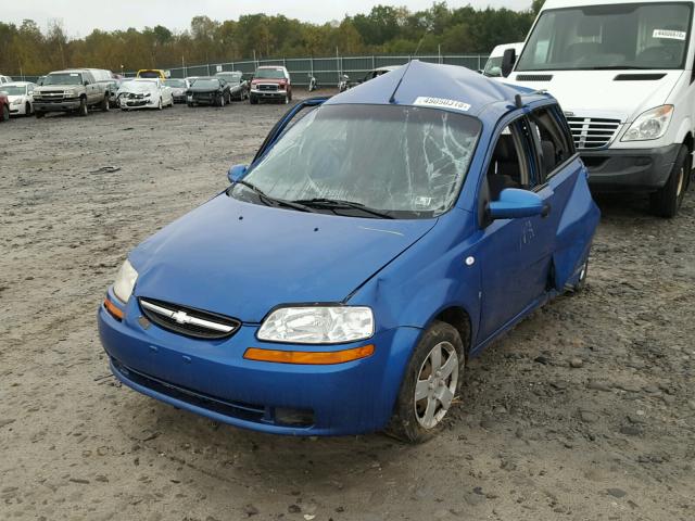 KL1TD66678B058307 - 2008 CHEVROLET AVEO BASE Көк фото 2